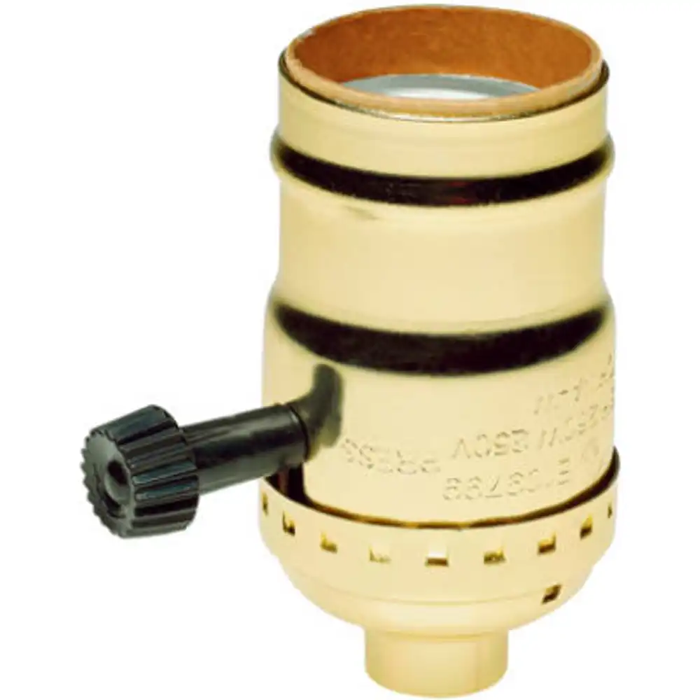 pass & seymour incandescent metal shell medium base 3-way lampholder, 250-watt, 250-volt