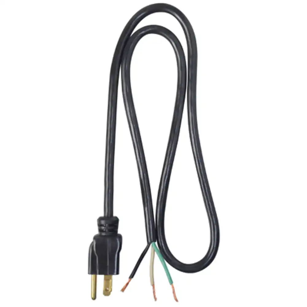 power supply replacement cord, 16/3 sjtw, black, 3-ft.