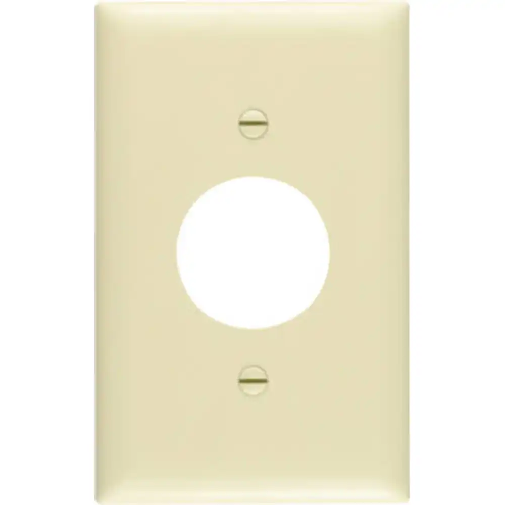 pass & seymour wall plate, 1-gang, single outlet, ivory nylon