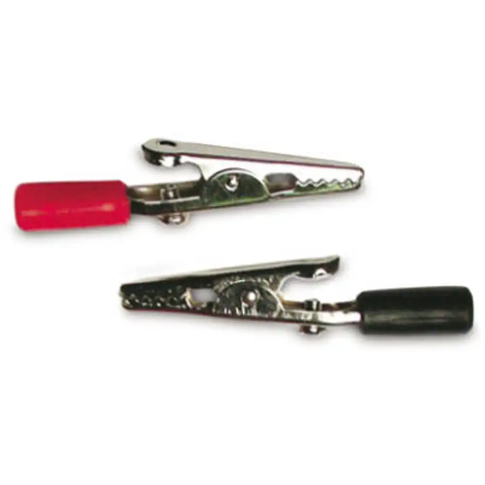 battery clip, 3a alligator barrel,insulated, 2-in., 2-pk.