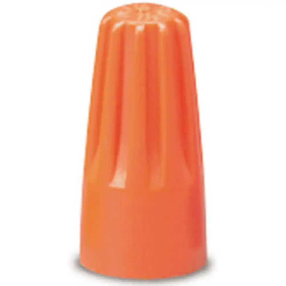 wire connector, twist-on, 22-14 awg, orange, 12-pk.