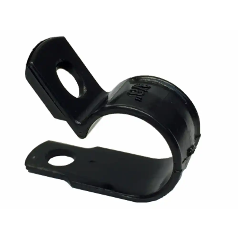 cable clamps, black plastic, 3/8-in. i.d., 15-pk.