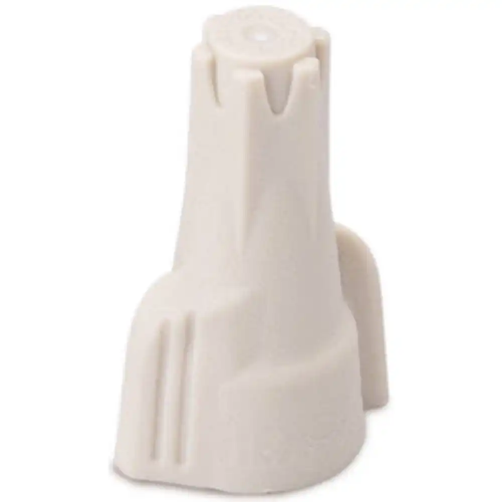 hexlock wire connector, screw-on, 22-6 awg, tan, 6-pk.
