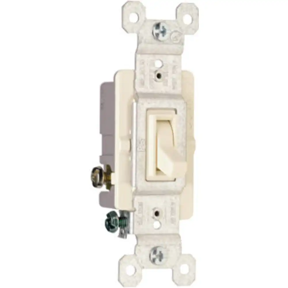 pass & seymour 15a light almond 3-way toggle switch