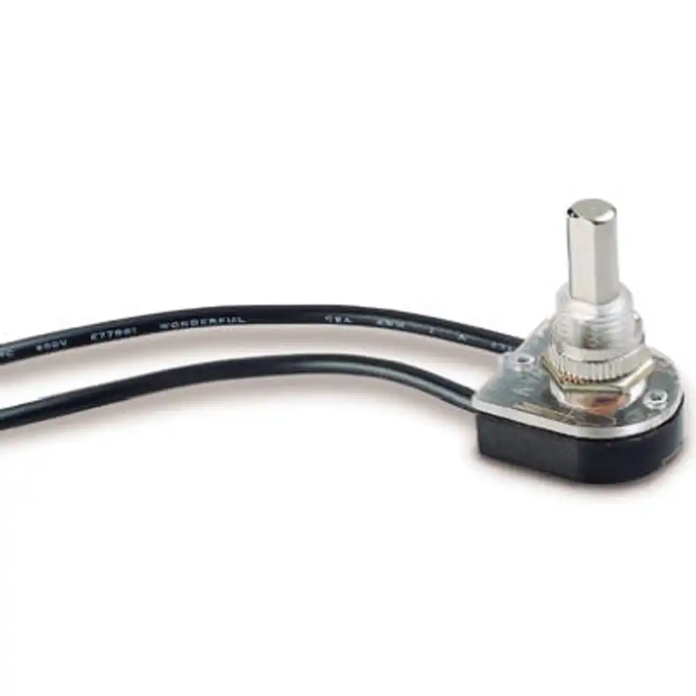6a nickel-plated single-pole/single-throw push button switch
