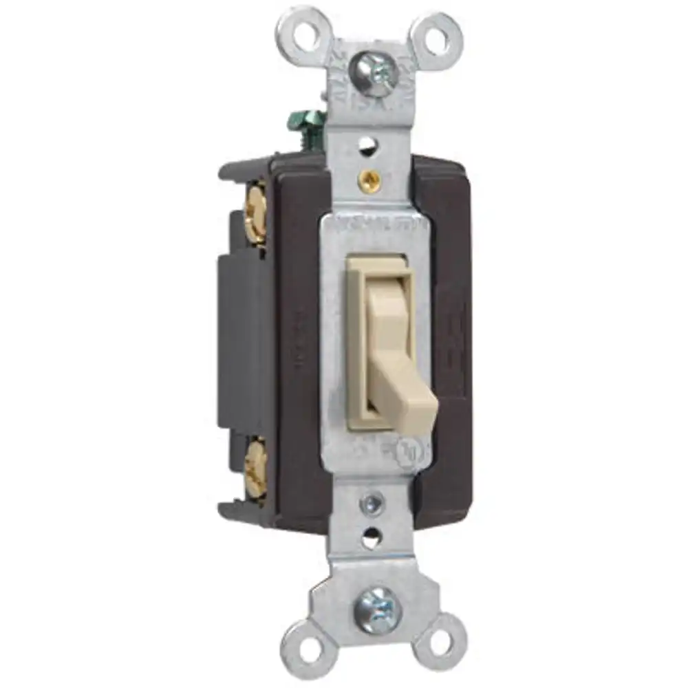 pass & seymour 15a ivory standard 4-way toggle switch
