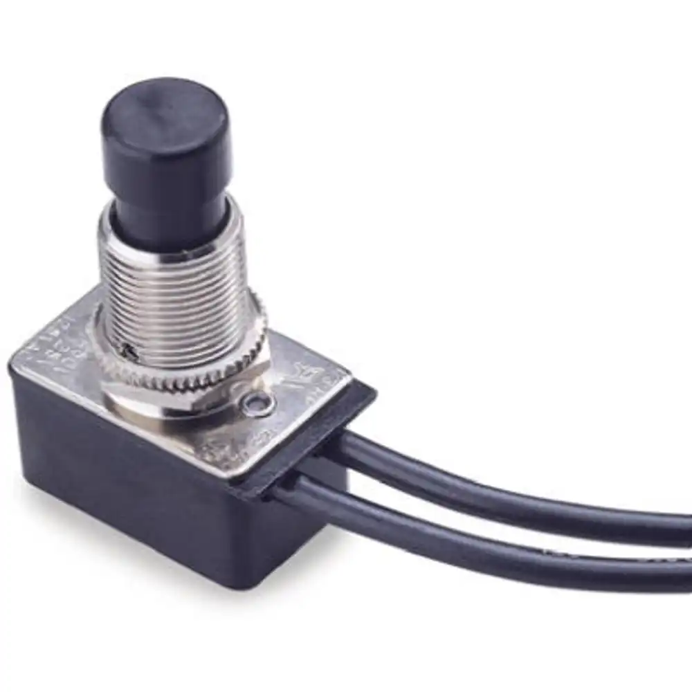 10a 1/3-hp single-pole/single-throw push button switch