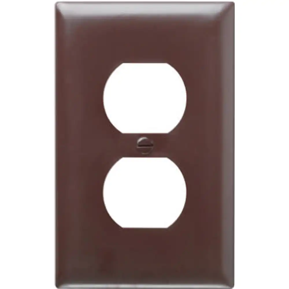 pass & seymour wall plate, 1-gang, brown nylon