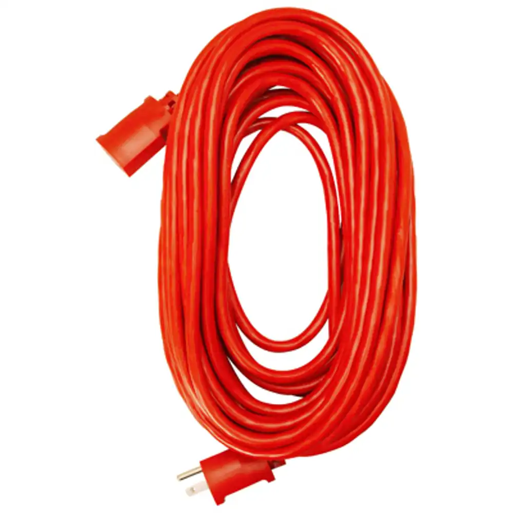 extension cord, 14/3 sjtw red round vinyl, 100 ft.