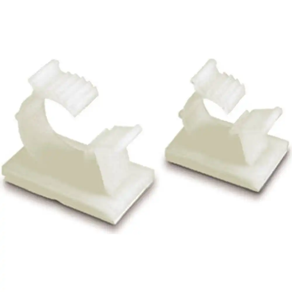 releasable cable clamps, adhesive, 3/8-in. i.d., 6-pk.