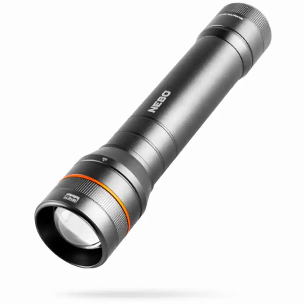newton 750 lumen waterproof flashlight, zoom, batteries included