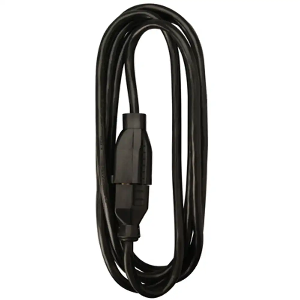 extension cord, 16/2 sjow, black round vinyl, 15-ft.