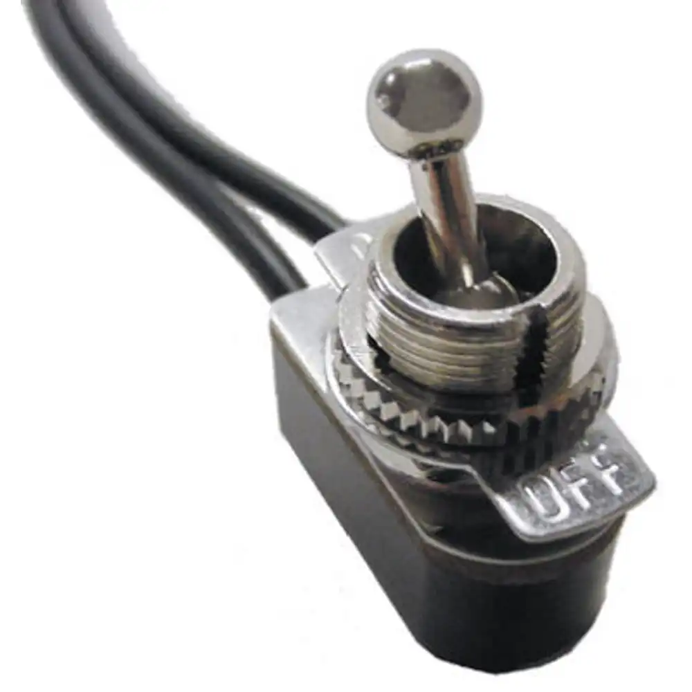 6a single-pole/single-throw short bat toggle switch