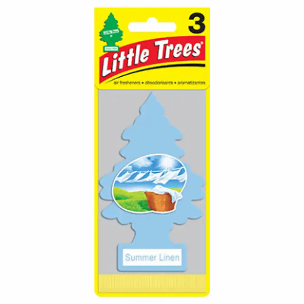 car air freshener, summer linen, 3-pk.