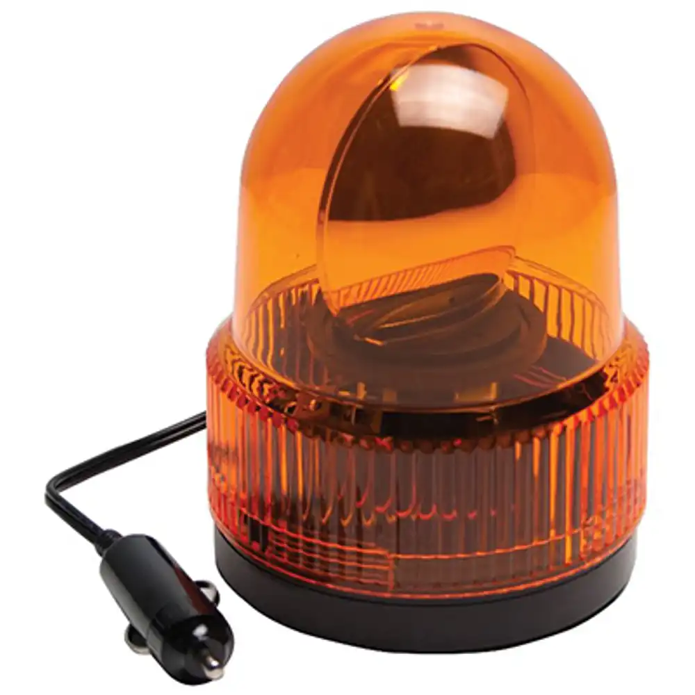 auto beacon light, rotating, amber, 12-volt dc