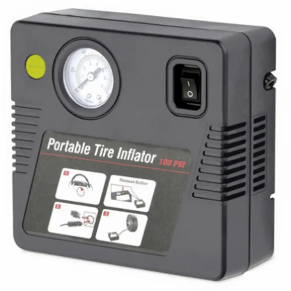 inflator, 100 max psi, 12-volt