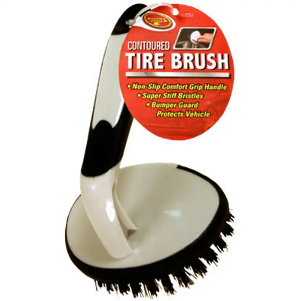 contoured car tire brush