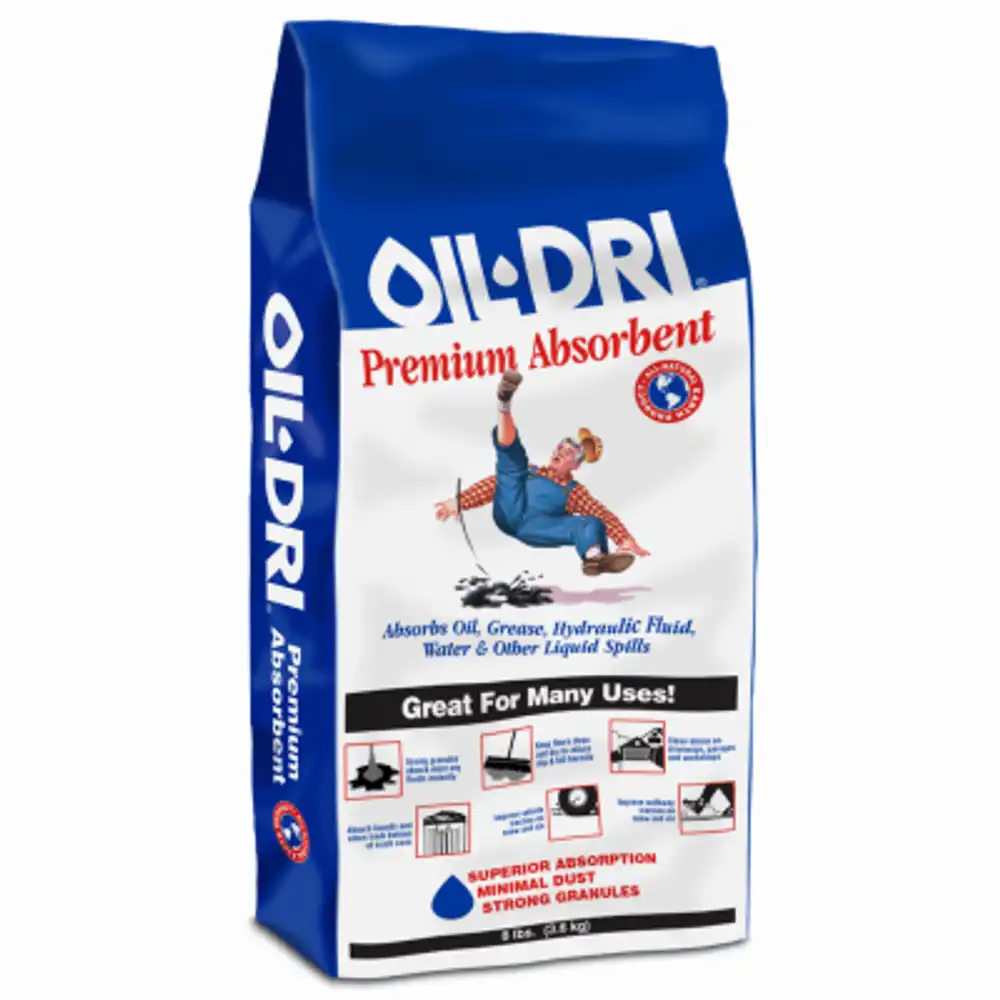 oil spill absorbent, 8 lbs.