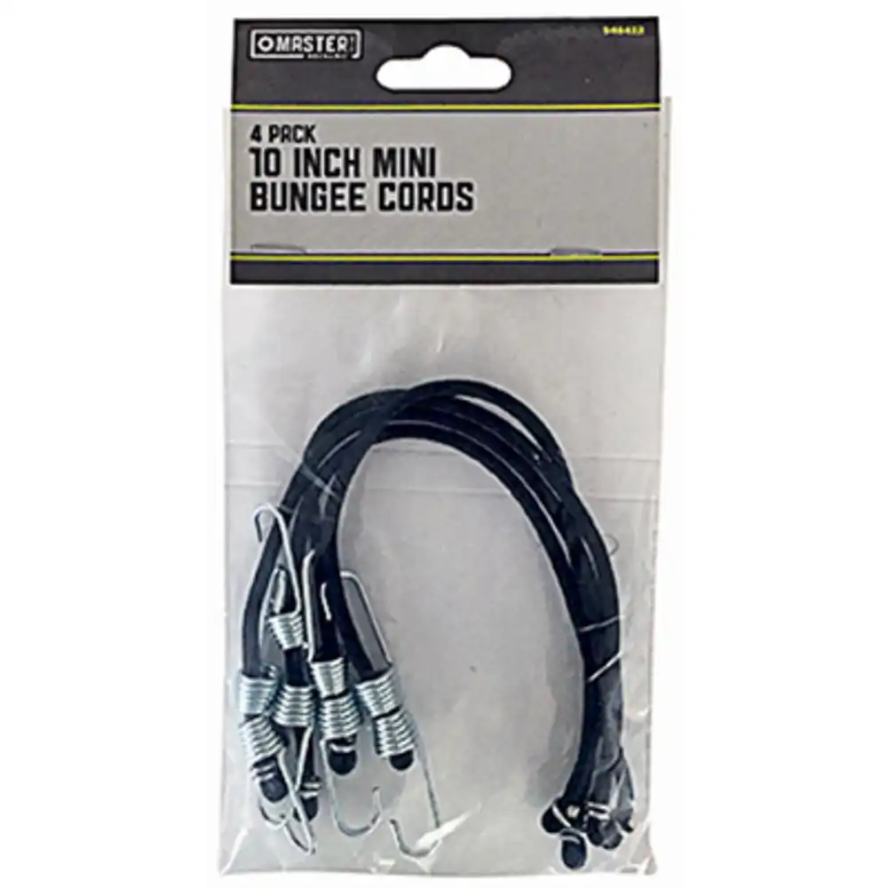 4-pack 10-inch mini bungee cords