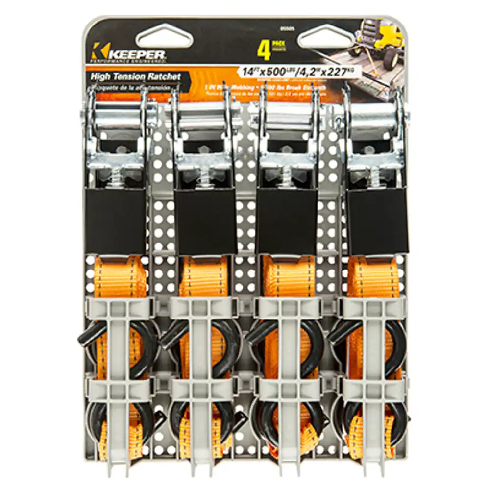 performance engineer ratchet tie down, 14 ft., 4-pk.