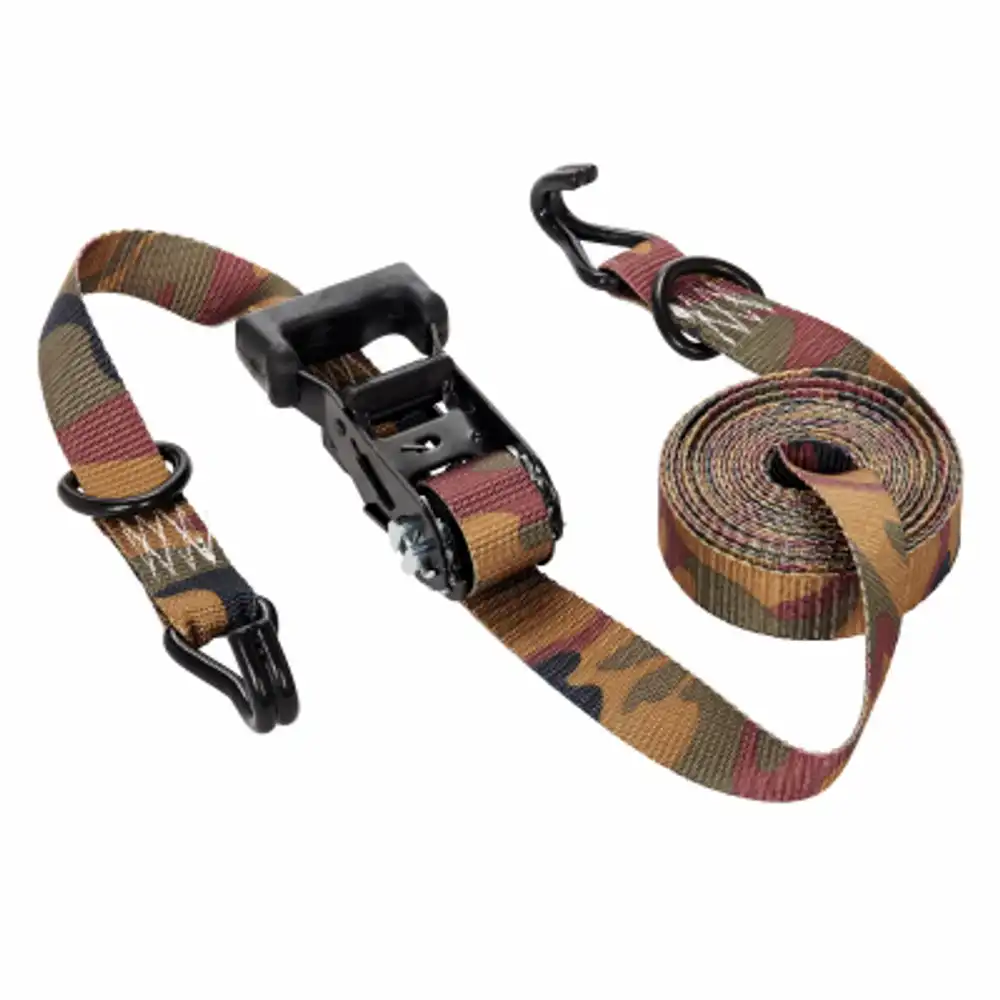 camo ratchet tie down, 1-1/4 in. x 16 ft., 2-pk.