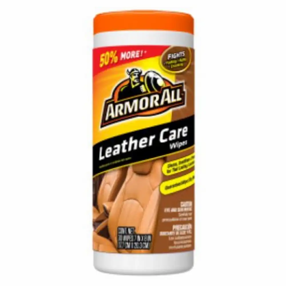 leather care automotive wipes, 30 count