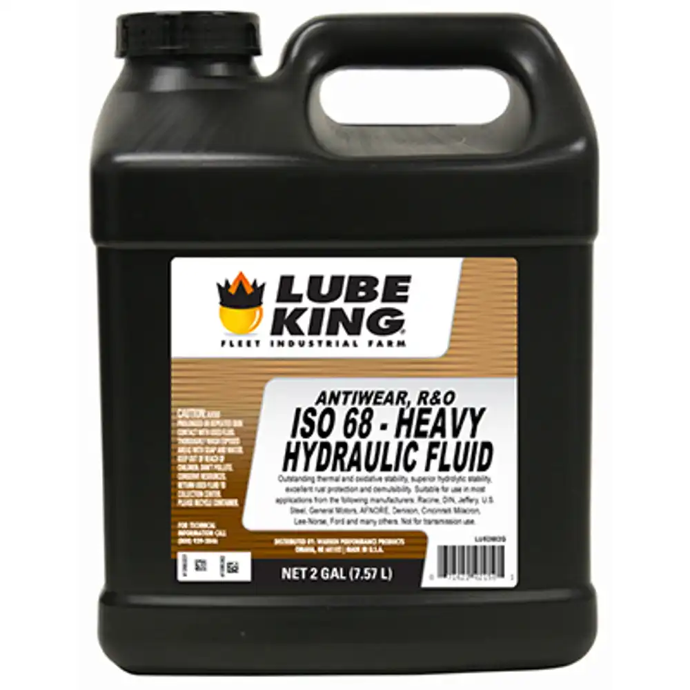 hydraulic fluid, aw iso 68, 2-gallons