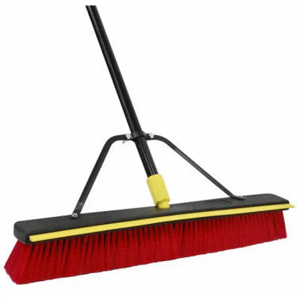 2-in-1 pushbroom & squeegee with brace