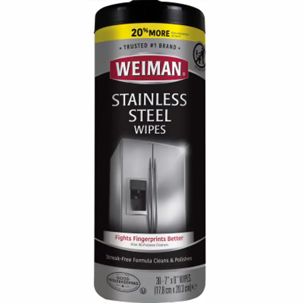 stainless steel wipes, 30-ct.