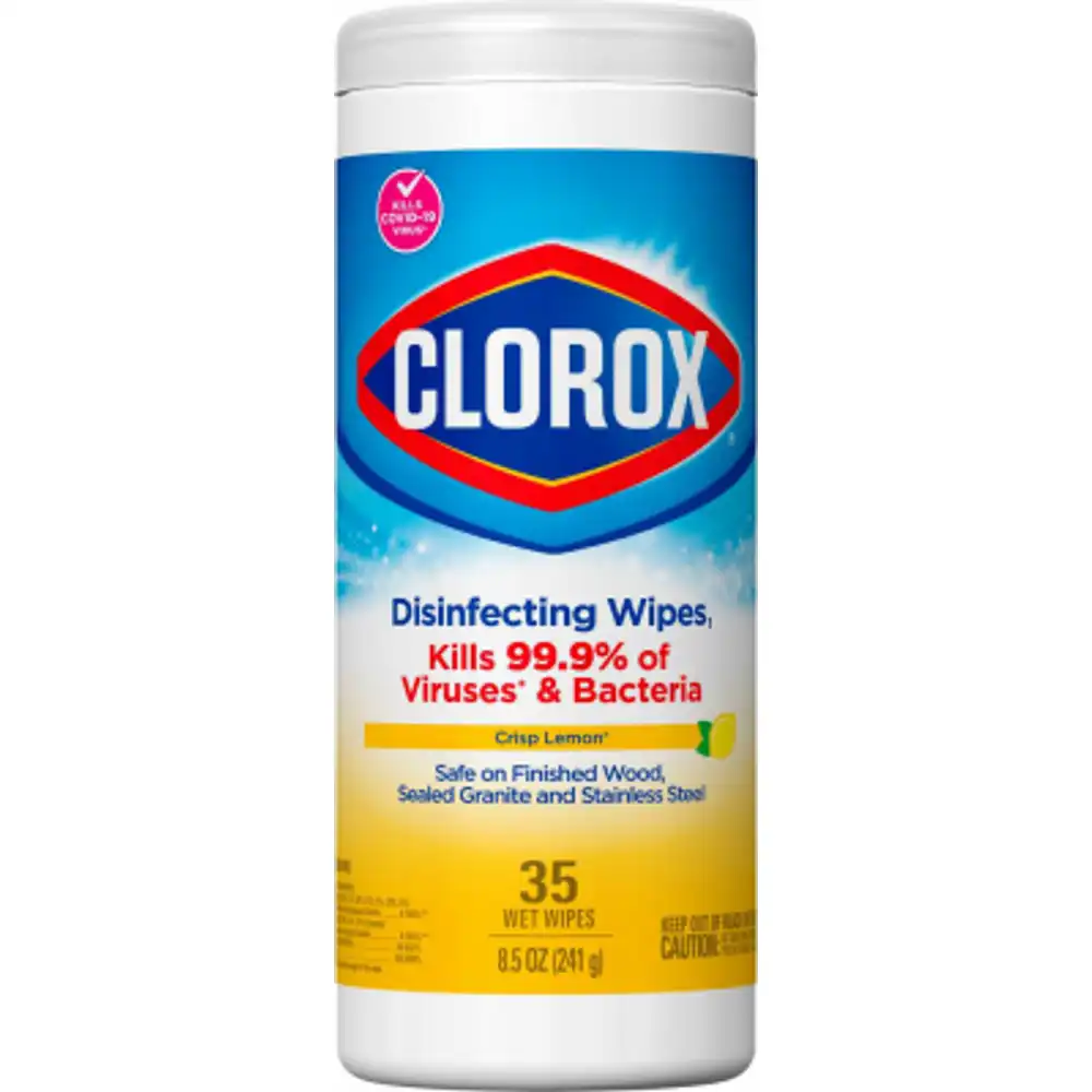 disinfecting wipes, lemon scent, 35-ct.