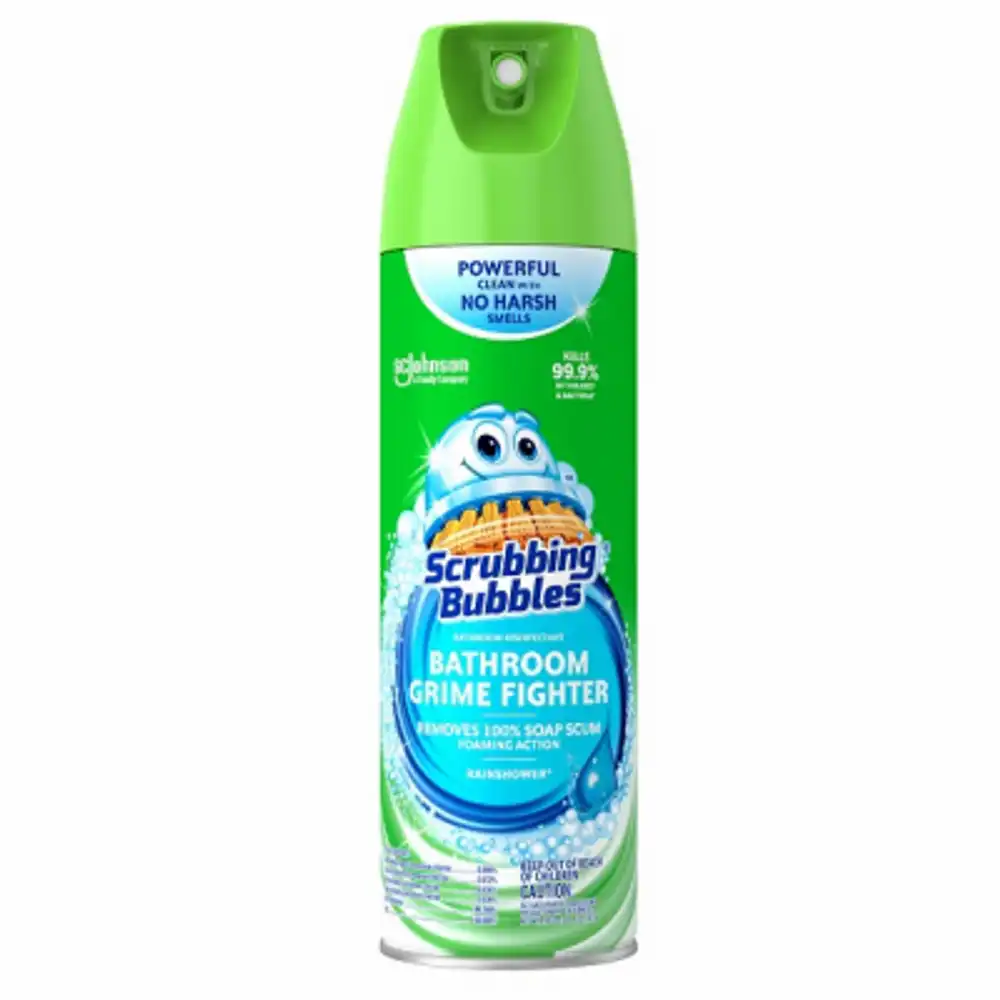 antibacterial bathroom cleaner, fresh rainshower scent, 20 oz.