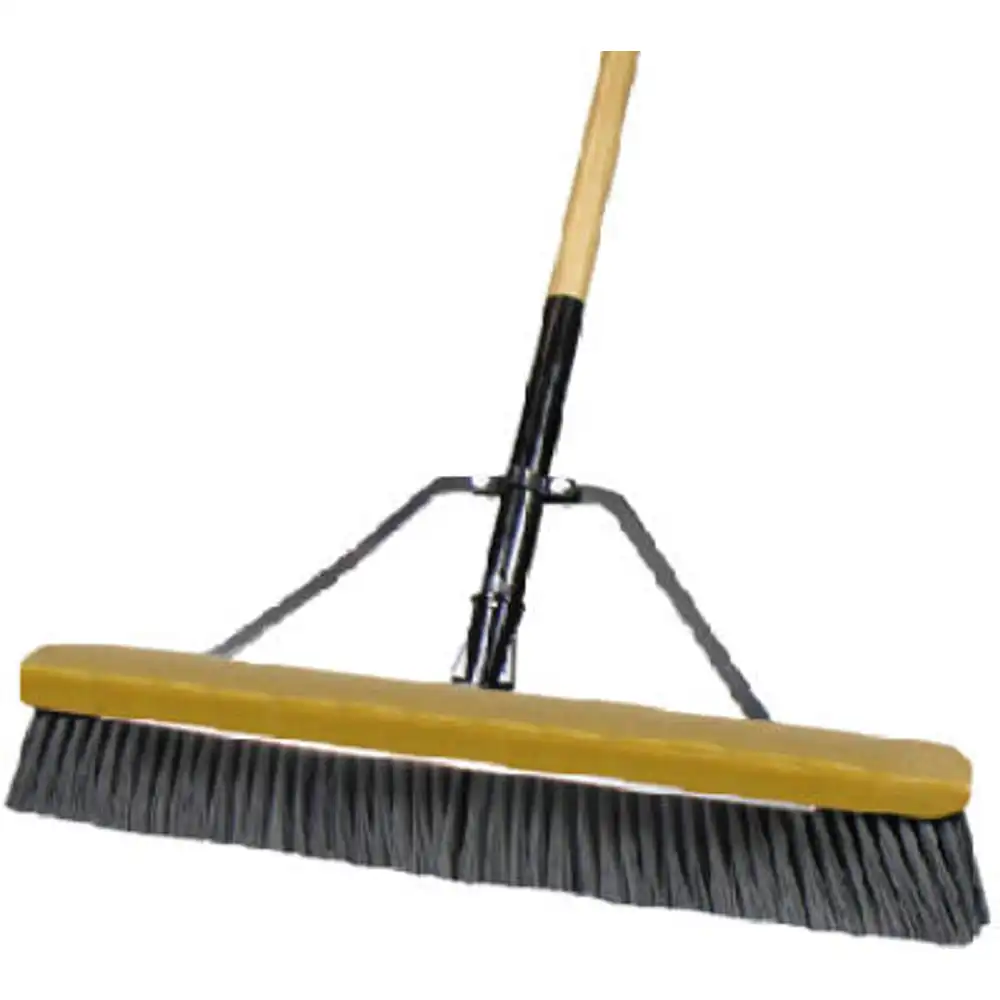 jobsite stiff poly pushbroom, 24 in.
