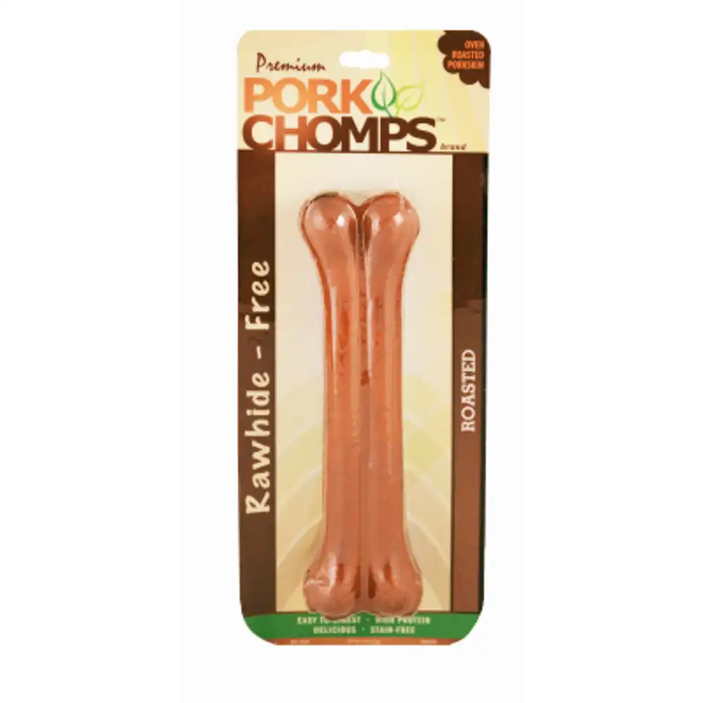 dog treats, premium roasted pork pressed bone, 7 in.