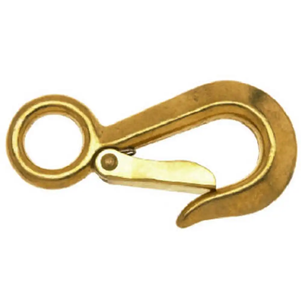 rigid eye snap hook, bronze, 3/4 in.