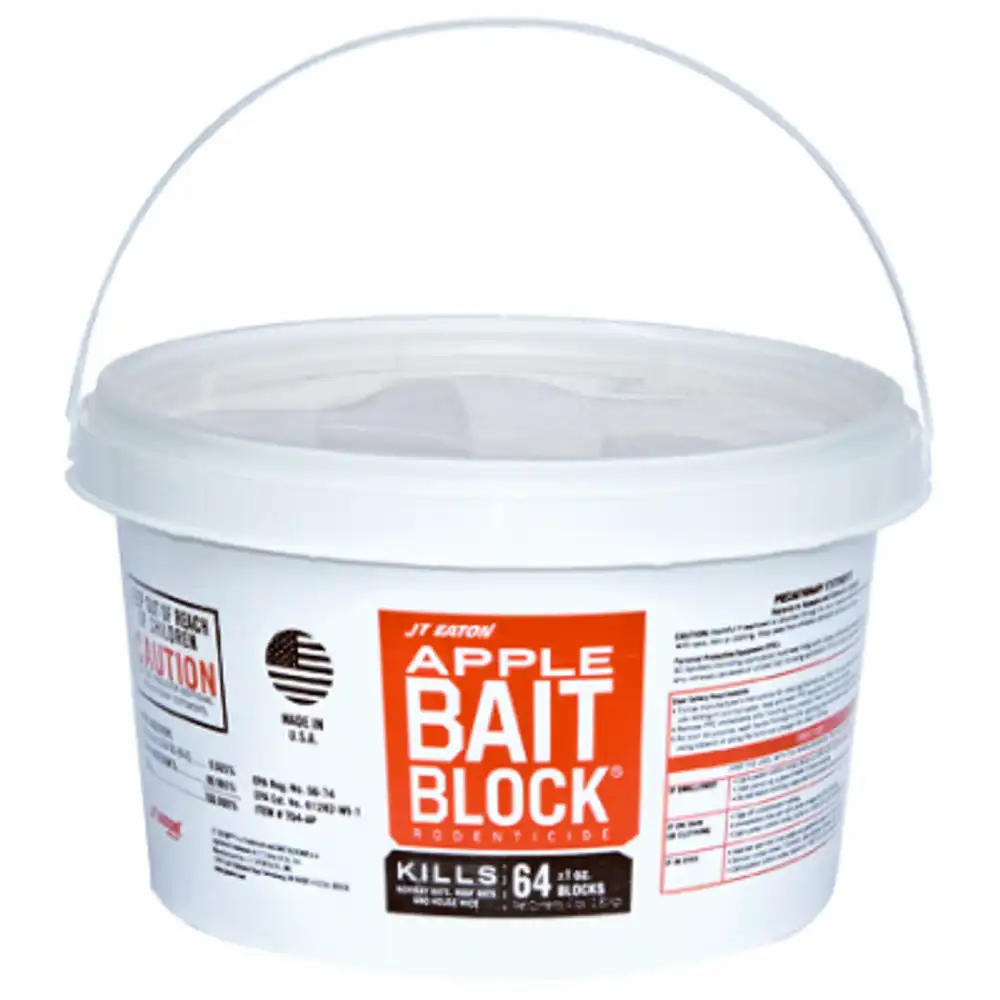 rat & mouse bait block, apple flavor, 4 lb.