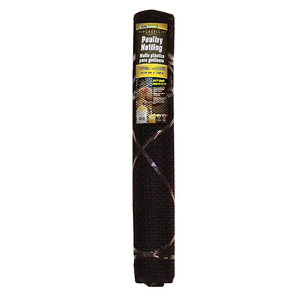 poultry netting, green plastic, 2 x 25-ft.