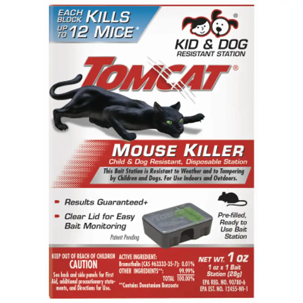mouse bait station, sealed, disposable