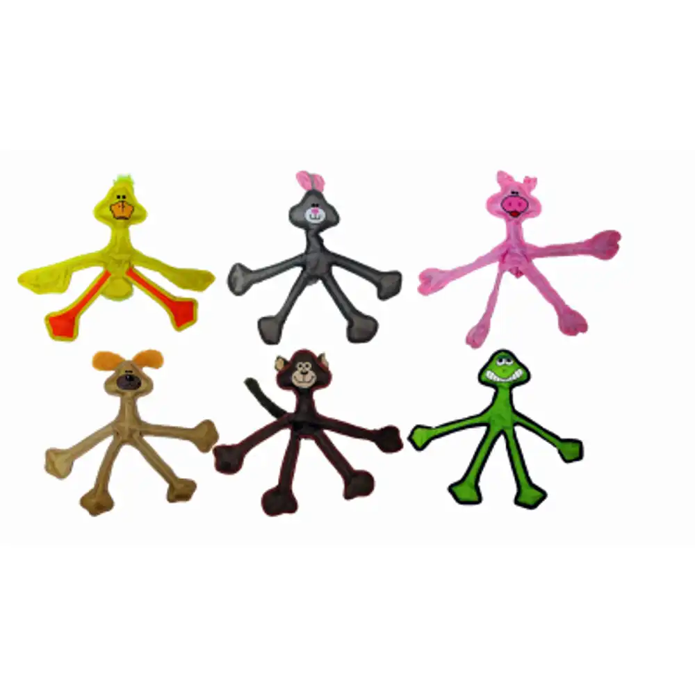skele-ropes squeaky dog toy, assorted styles, 15 in.