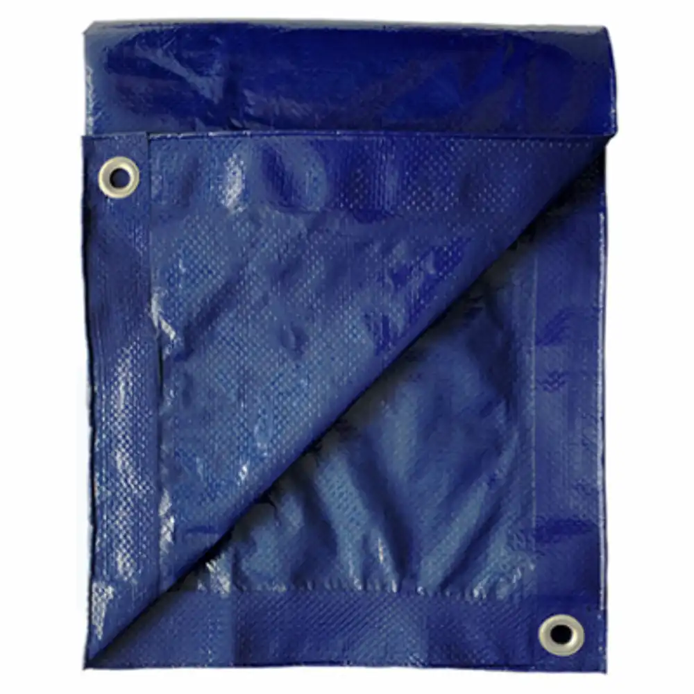 storage tarp cover, blue polyethylene, 8 x 10-ft.