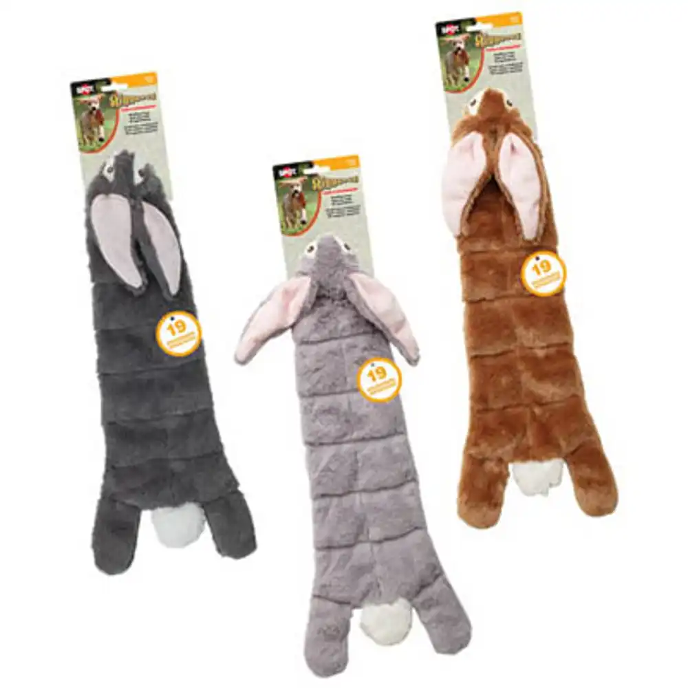 skinneez squeaker rabbit dog toy, assorted, 20 in.
