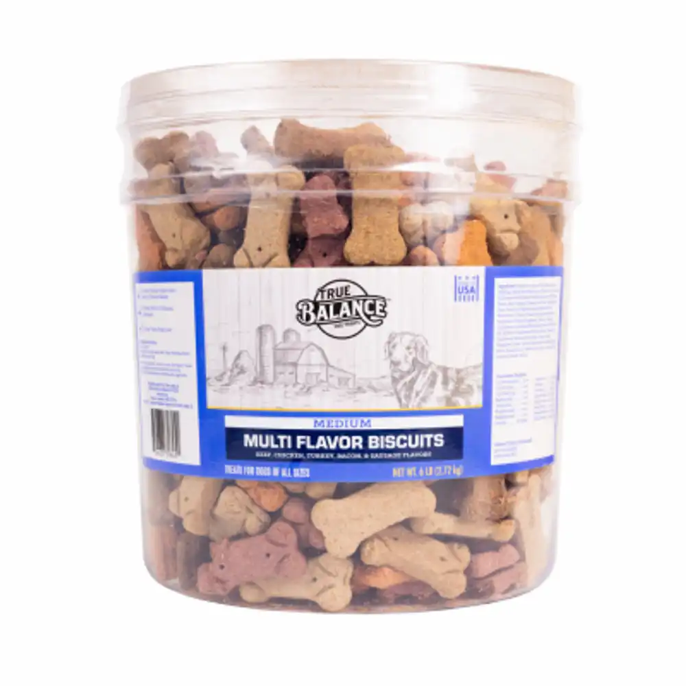 multi-flavored dog biscuits, medium size, 6 llbs.