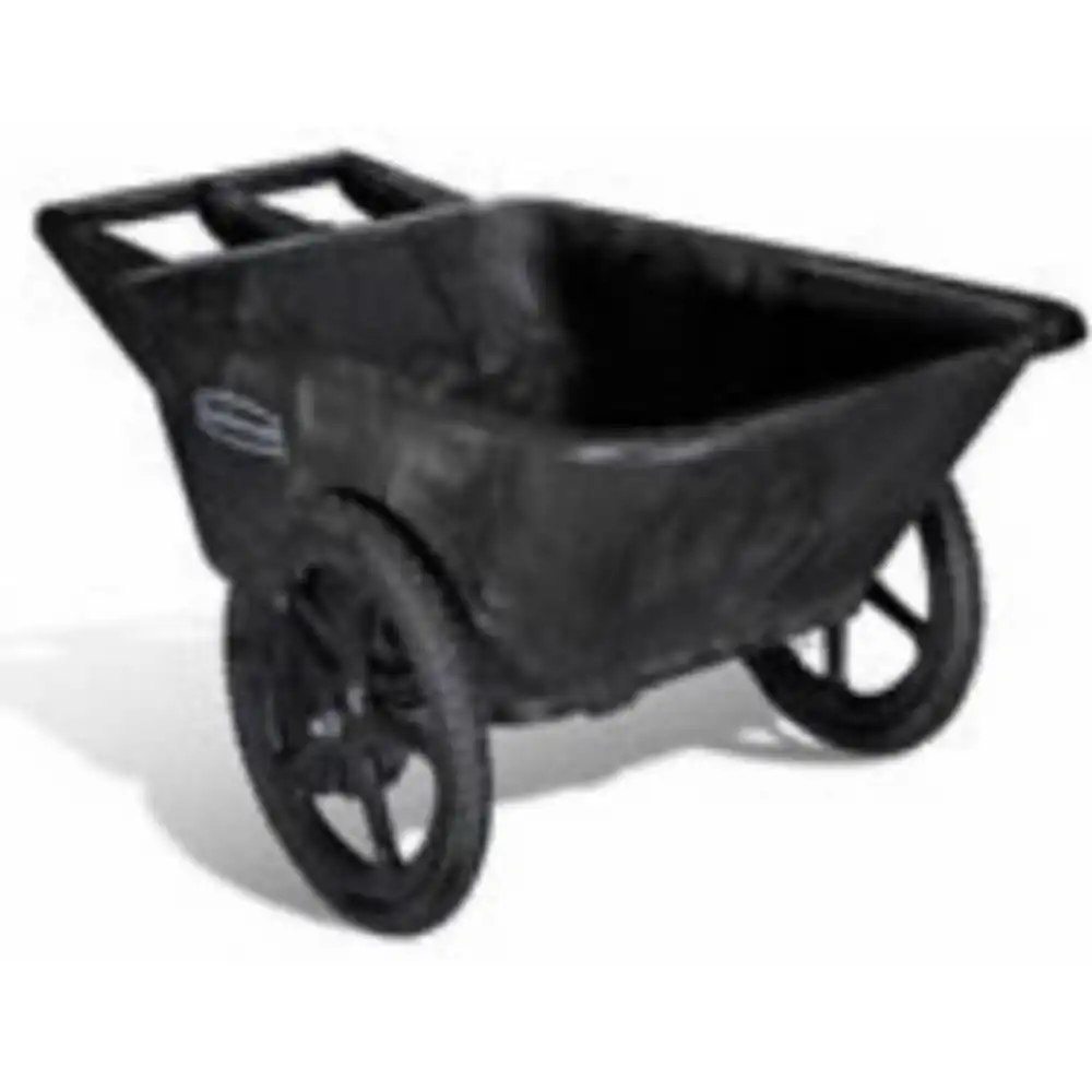 big wheel garden cart, pneumatic tires, black, 12-cu. ft., holds 300 lbs.