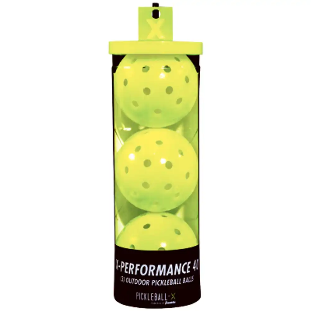 x-performance 40-hole pickleballs, yellow, 3-pk.