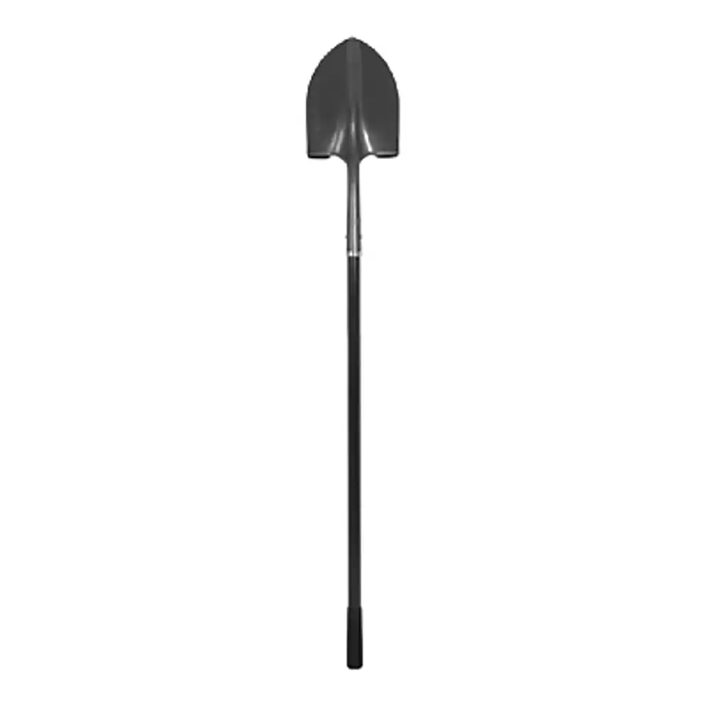 round-point shovel, fiberglass handle