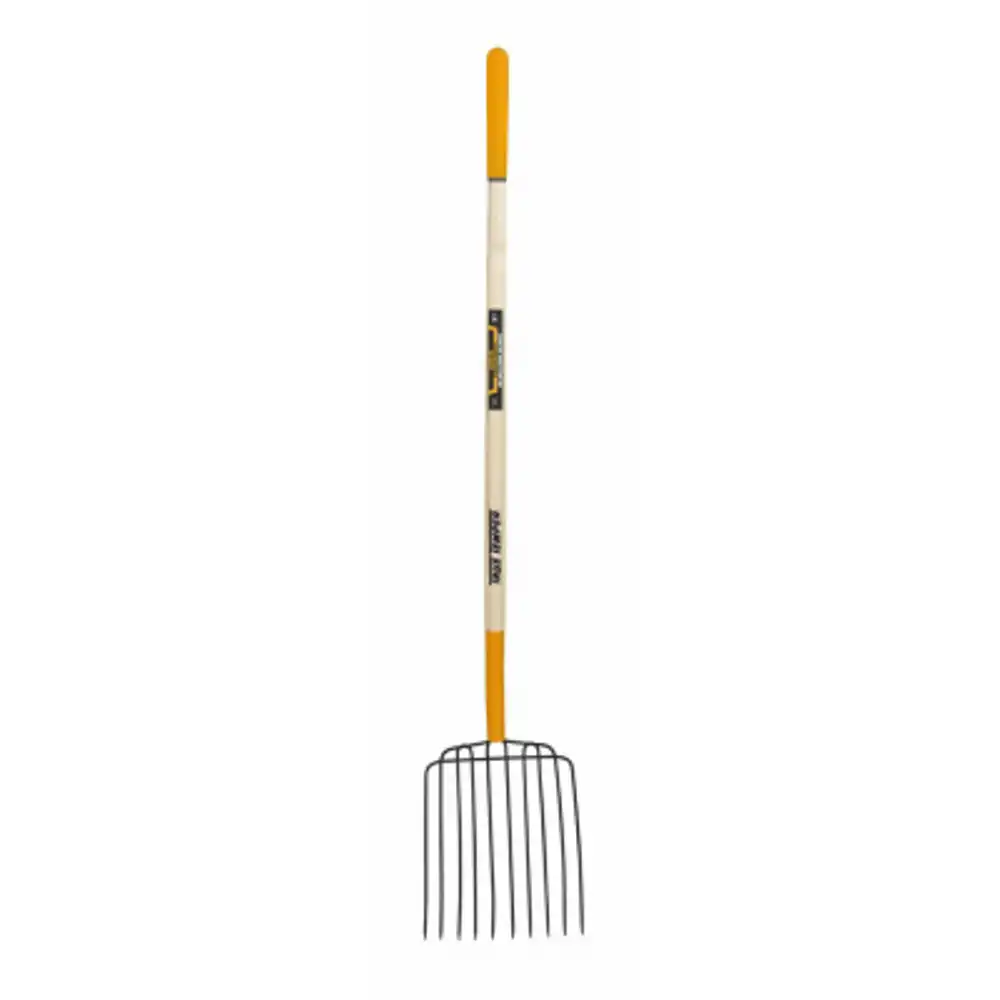 10.75 in. manure fork, 48 in. handle