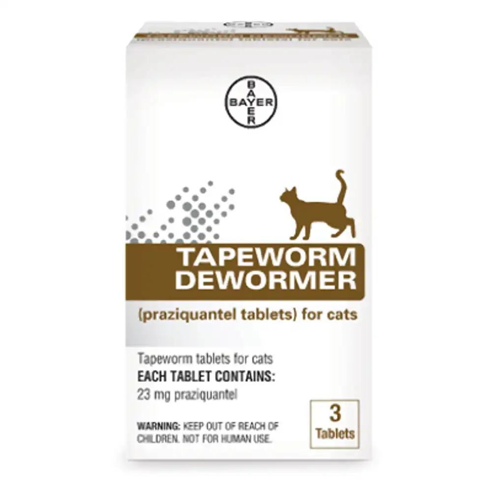 for cats, 3 prazquantel tablets