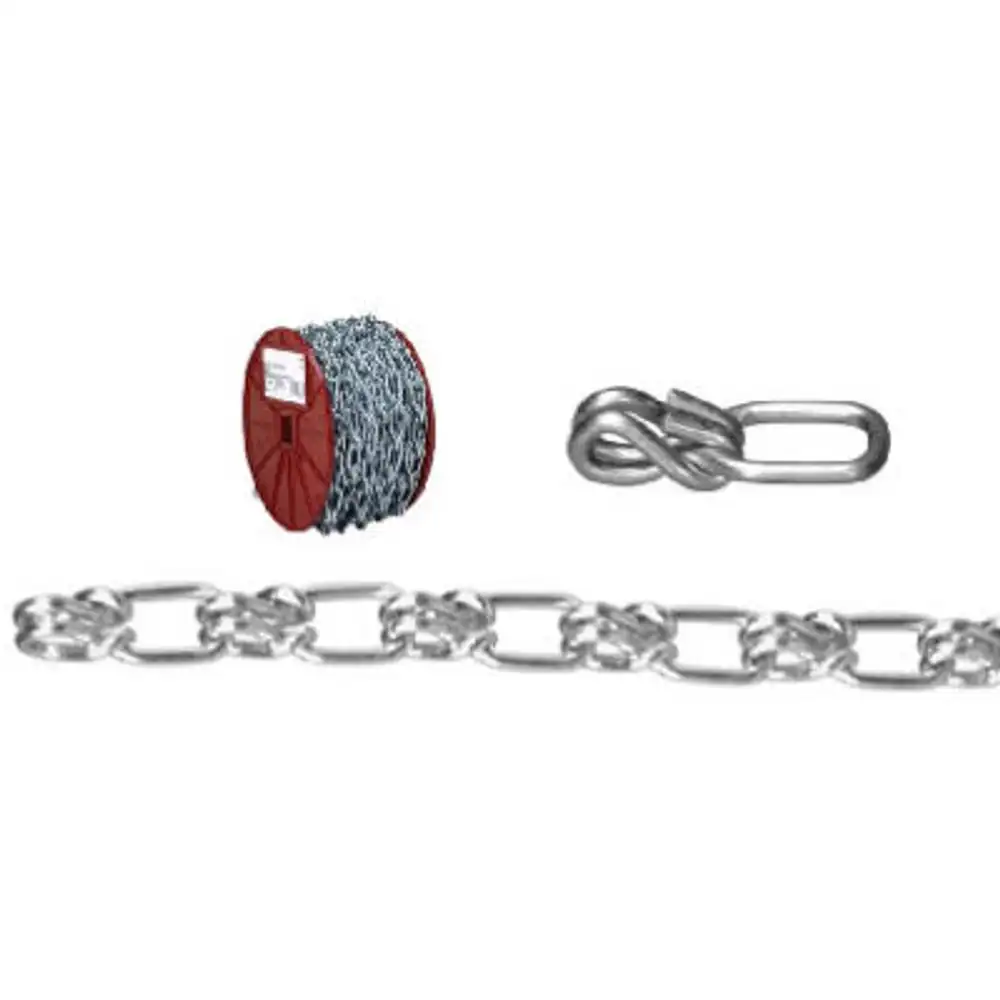 3/0 zinc lock link chain, 50 ft.