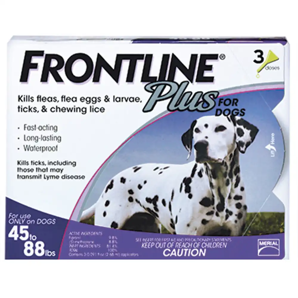 flea & tick killer, for large dogs, 3-doses