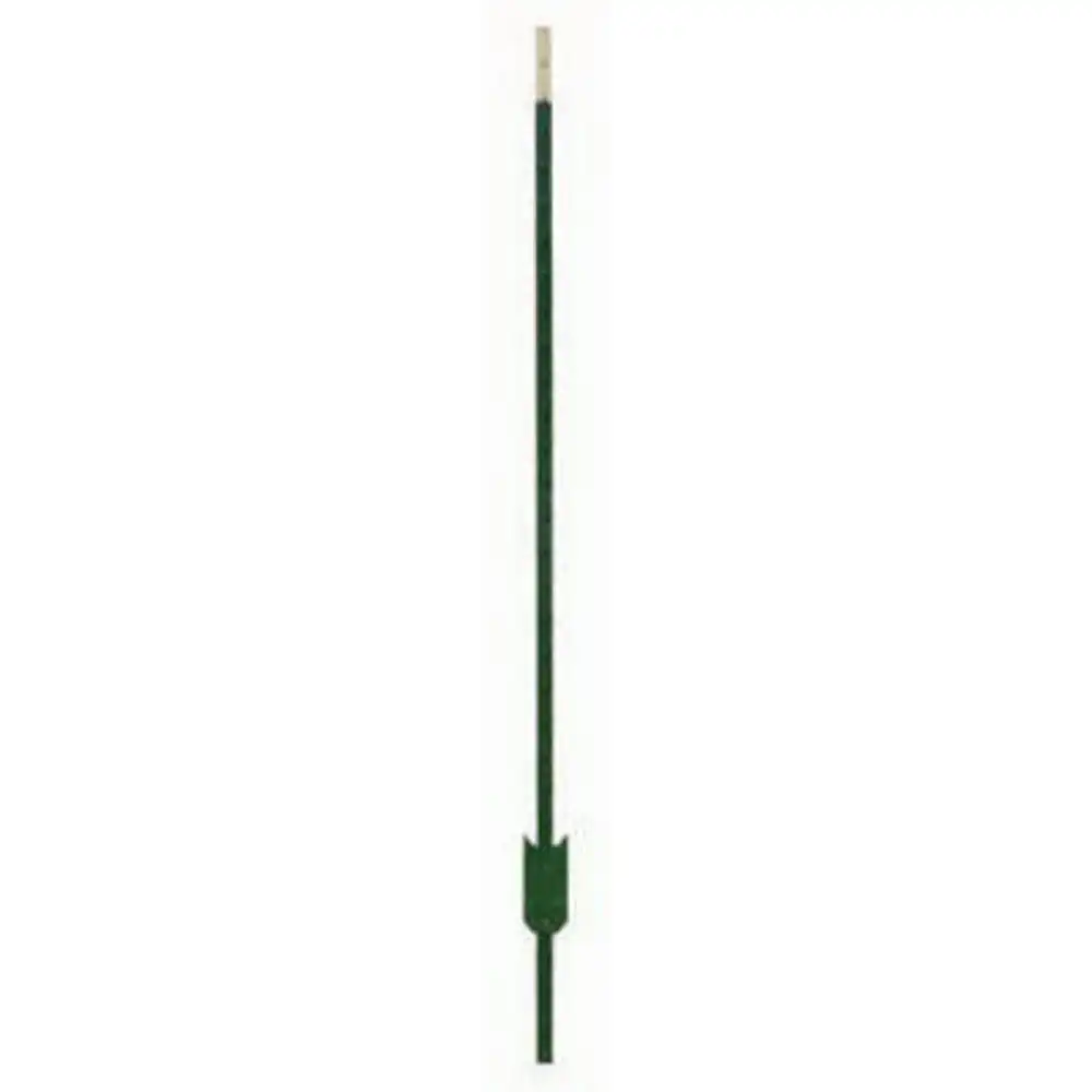 studded fence t-post, green, 6 ft.