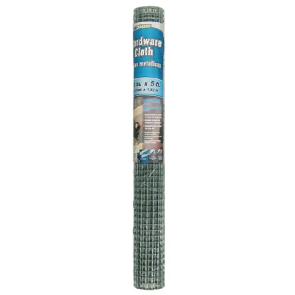 galvanized metal hardware cloth fence, 1/2 in. mesh, 19-ga., 24 in. x 5 ft.